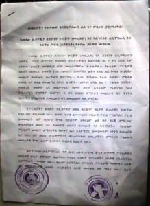 ከመላው ኢትዮጵያ አንድነት ድርጅት (መኢአድ) እና ከአንድነት ለዴሞክራሲ እና ለፍትህ ፓርቲ (አንድነት) የተሰጠ ጋዜጣዊ መግለጫ 1